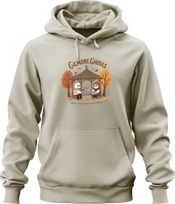 Obrázek produktu pro Gilmore Ghouls where you haunt I will follow Herbst Geister niedlich Uni Hoodie Kapuzenpullover, Natur, M