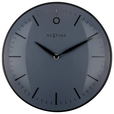 Produktbild von NeXtime Small Glamour, Wand, Quarzuhr, Rund, Schwarz, Metall, Glas