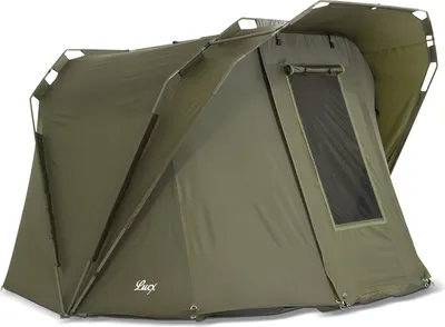 Produktbild von Lucx Coon Bivvy Angelzelt für 1–2 Mann – wasserdichtes Karpfenzelt mit herausnehmbarer Bodenplane & 10.000 mm Wassersäule