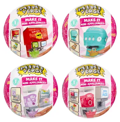Obrázok produktu pre Miniverse - Make It Mini Appliances Asst in PDQ, 8 rok / roky, Rôzne farby, Plast