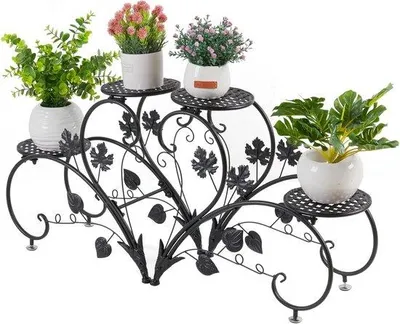 Produktbild von Garten-Pressenstahl mit 4 Platten - Höchstlast 20 kg - 90 x 42 x 21 cm - Schwarz