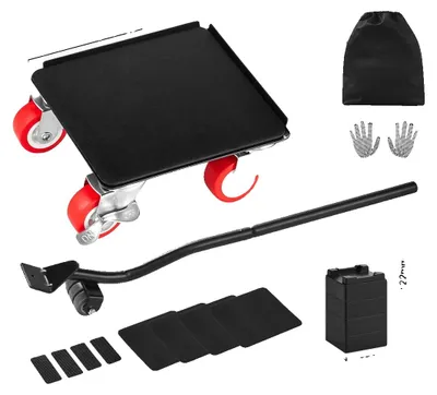 Obrázok produktu pre Kolesá na nábytok, nosnosť 1200 libier, otočné o 360°, rozmery 5,3 x 5,3 palca