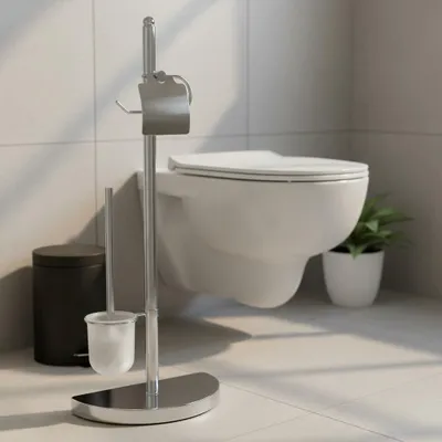 Produktbild von BADfabrik24 Edition One WC-Garnitur Lianos, verchromt