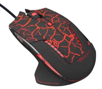 Immagine prodotto di Mouse USB a filo, E-blue Mazer Pro, nero/rosso, ottico, 2500DPI
