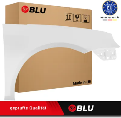 Zdjęcie produktu dla BLU Błotnik pasujący do VW Volkswagen Eos LB9A Prawy Biały CandyWeiss | 2006-2015 | Przedni Przód | Lakierowany | Gotowy do montażu | Stal