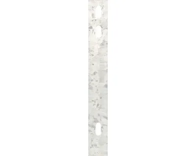 Image de Alberts 970628 Fer plat, pour la fixation de treillis à double barre aux poteaux de clôture, galvanisé à chaud, 1860 x 40 mm