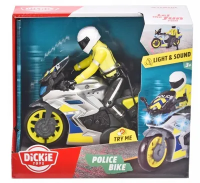 Produktbild von DICKIE SOS Polizeimotorrad 17 cm