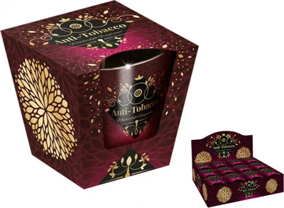 Image de Bougie en verre ANTI-TOBACCO parfumée 115g
