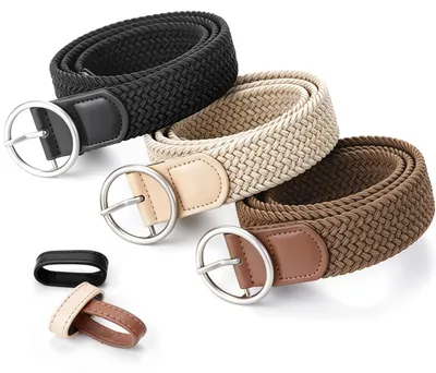 Obrázek produktu pro Alyvisun, sada tří pletených pásů, 100 cm, elastické, vhodné pro každodenní použití a volný čas