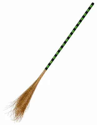 Produktbild von Hexenbesen gestreift 100cm | Farblich sortiert