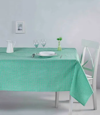 Produktbild von Hermia Concept, Potikareli 170 - Green, Tischdecke, Grün, 100% BAUMWOLLE, 170 x 170 cm
