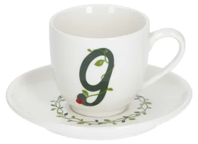 Zdjęcie produktu dla La Porcellana Bianca - Filiżanka ze spodkiem "G" 90 ml Solotua