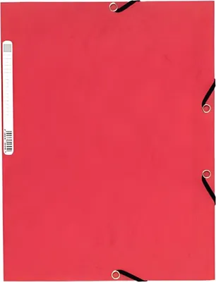 Image de Exacompta Chemise à élastiques 3 rabats Manila Carton 355g DIN A4 Rouge