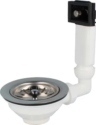 Produktbild von tecuro Spülen-Siebkorbventil Ø 114 mm (3 1/2 Zoll) mit Überlauf 38x64 mm