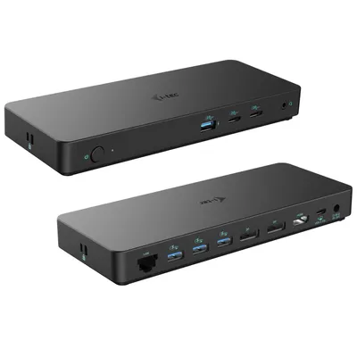 Zdjęcie produktu dla i-tec C31TRIPLEDOCKPDPRO2IT, Przewodowa, USB 3.2 Gen 1 (3.1 Gen 1) Type-C, 100 W, 3,5 mm, 10,100,1000 Mbit/s, Czarny