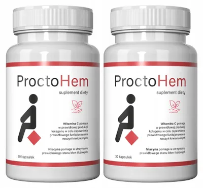 Produktbild von 2X Proctohem – Linderung bei Hämorrhoiden, Unterstützung der Blutgefäße, 30 K
