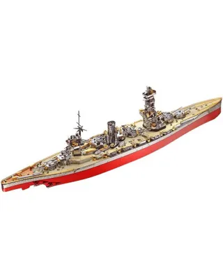 Image de Piececool 3D puzzle, navire de guerre Fuso, métal, 330 pièces