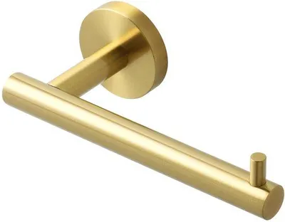Image de Porte-savon en acier inoxydable, support mural pour papier toilette, couleur or, pour la cuisine et la salle de bains