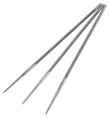 Kettenzugfeilen-Set 3-teilig, rund, 4/4,8/5,5 mm