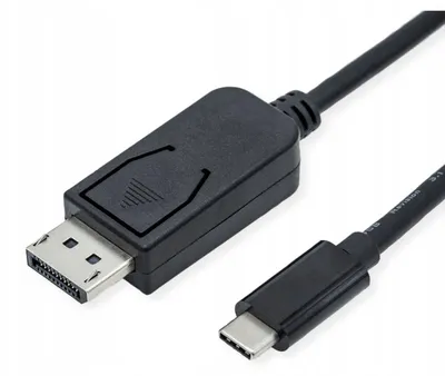 Produktbild von ROLINE USB-C auf DisplayPort Kabel v1.4 3m Schwarz