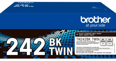 Produktbild von Brother TN242 BKTWIN - 2er-Pack - Schwarz - original - Tonerpatrone - für Brother DCP-9017, DCP-9022, HL-3142, HL-3152, HL-3172, MFC-9142, MFC-9332, MFC-9342