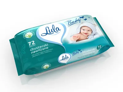 Zdjęcie produktu dla Lula Chusteczki nawilżane z Aloesem dla dzieci 72 sztuk