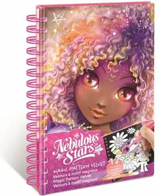 Zdjęcie produktu dla Kolorowanki dla dzieci aksamitne z flamastrami Orelia Nebulous Stars