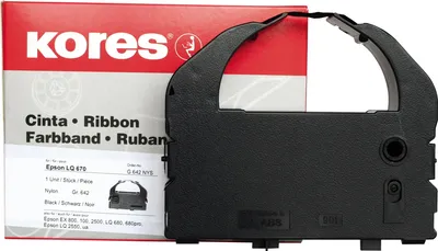 Obrázok produktu pre Farebná páska Kores pre EPSON LQ 2500/2550, nylon, čierna