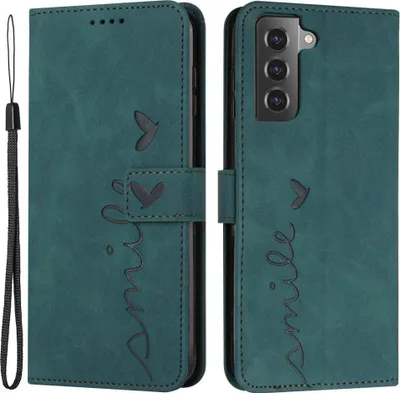 Produktbild von Samsung Galaxy S21 FE Hülle - Coverup Smile Klapphülle - Grün
