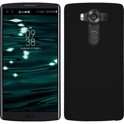 Produktbild von PhoneNatic Case kompatibel mit LG V10 - Hülle schwarz gummiert Hard-case Cover