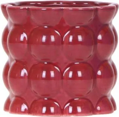 Produktbild von Kolibri Home | Baumwolle Shine Übertopf - Red - Ø9cm