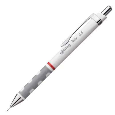Produktbild von rotring Tikky ReDesign Druckbleistift weiß HB 0,5 mm