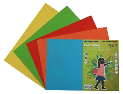 Imagen del producto de Fabrisa Karton 180g, formato A3, paquete de 50 hojas, gama de alta calidad