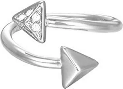 Produktbild von Esprit Damen Ring Messing JW50214 silber Zirkonia ESRG02865A1, Ringgröße:56 (17.8 mm Ø)
