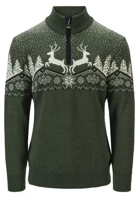 Produktbild von Dale Christmas Sweater Men grün M - loden/off white/navy