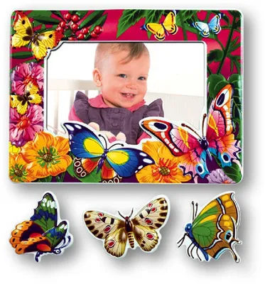 Produktbild von ZEP Wandsticker Schmetterlinge mit Fotorahmen 10x15 cm