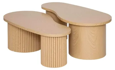 Produktbild von Atmosphera - 2er-Set Clochtische Soleya - Beige