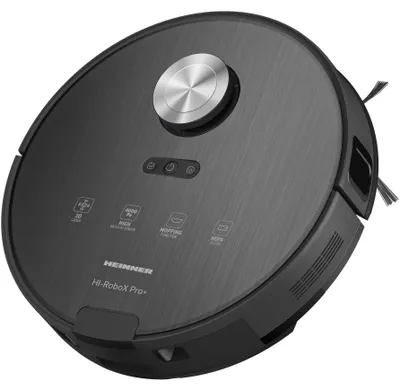 Obrázek produktu pro Heinner HRVC-MAI52BK, Bezsáčkové, Černá, Kulatý, 0,23 l, 0,24 l, Laser Distance Sensor (LDS)