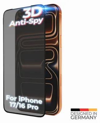 Produktbild von prio 3D Anti-Spy Panzerglas für iPhone 17 (6,3 Zoll) schwarz