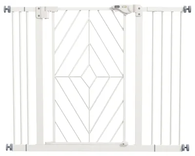 Produktbild von Türschutzgitter Treppenschutzgitter Absperrgitter Hundegitter, 100 cm x 4 cm x 76 cm, Weiß