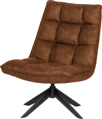 Produktbild von WOOOD Jouke Drehsessel aus Kunstleder, Braun