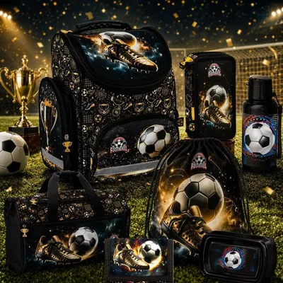 Produktbild von 7in1 Fußball Schulranzen seT Ranzen rucksack Federmappe Turnbeutel FOOTBALL fur JUNGEN SET FÜR SCHULKINDER SCHULRANZEN + FEDERMAPPE + TURNBEUTEL