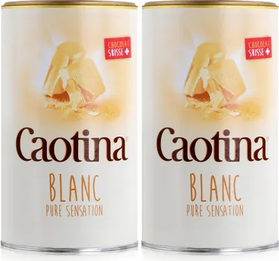 Produktbild von Caotina Blanc Trinkschokolade - Kakaopulver mit weisser Schokolade (2er Pack)