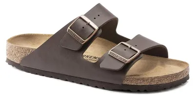Produktbild von Birkenstock Classic Arizona Birko-Flor, Uni-Erwachsene Pantoletten, Braun (Dunkelbraun) Schmal 38