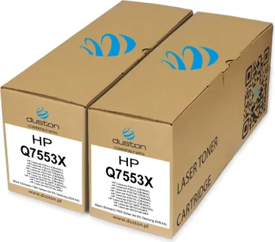 Obrázok produktu pre 2x Q7553X, 53X Tonerová tlačová kazeta čiernej farby kompatibilná s multifunkčným zariadením HP Laserjet M2727NF P2014 P2015 P2015d P2015dn P2015n P2015x