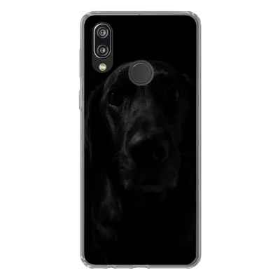Produktbild von MuchoWow® Handyhülle Schutzhülle Hülle für Huawei P20 Lite (2020) Hund - Haustier - Schwarz Silikon Softcase Handy Hülle - Kartenhalter
