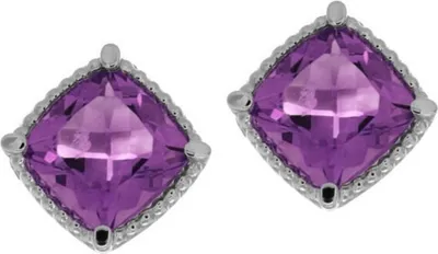 Produktbild von Ohrstecker - Gold 333 8K Amethyst - Weißgold