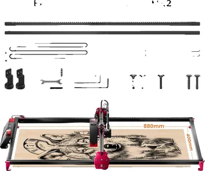 Produktbild von Lasergravur-Zubehör, verstellbarer Rotationsroller, Luftunterstützungs-Kit, ALETKDK20