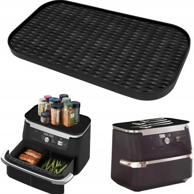Produktbild von Ninja Silikonmatte 41.5x23cm Zubehör für Heißluftfritteusen Schwarz