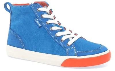 Produktbild von Clarks Children's Club Pop blaue Turnschuhe mit Reißverschluss 30